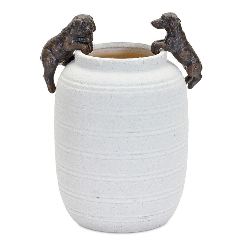 Melrose Mini Dachshund & Bull Dog Pot Hanger (Set of 6), Brown