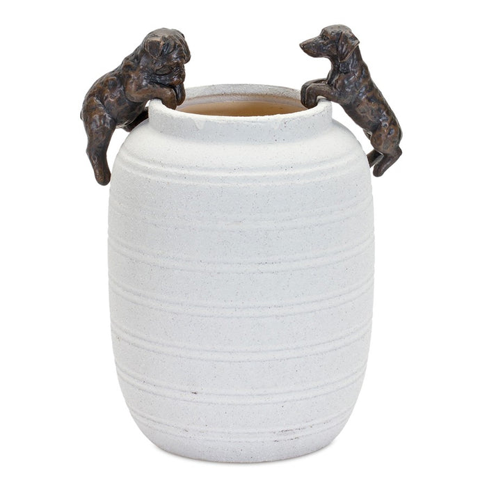 Melrose Mini Dachshund & Bull Dog Pot Hanger (Set of 6), Brown