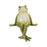 Melrose Stone Garden Frog Shelf Sitter (Set of 3), Green