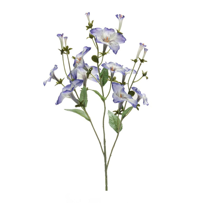 Melrose Morning Glory Bud Flower Spray, Set of 6, Purple/Green