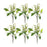 Melrose International Green Berry Foliage Spray, Set of 6 - 85956DS