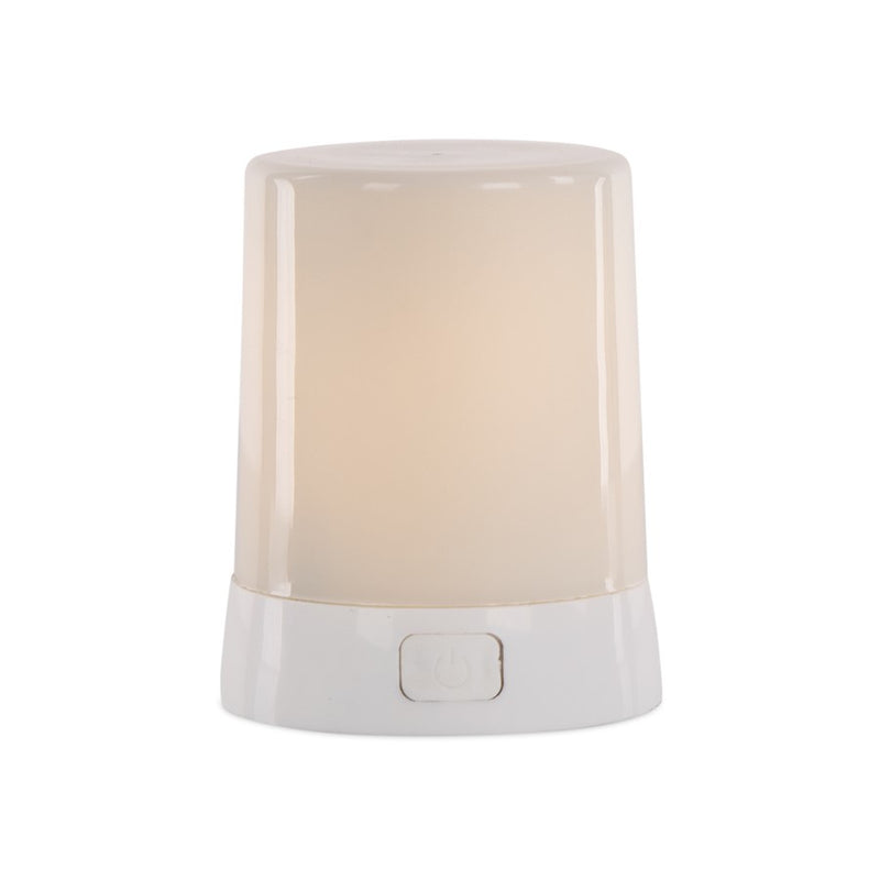 Melrose International LED FIA Flame Designer Candle/White Hue 3"H - 85992DS