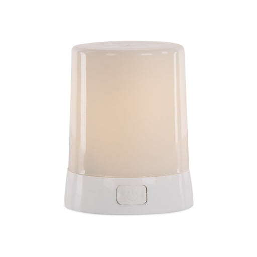 Melrose International LED FIA Flame Designer Candle/White Hue 3"H - 85992DS