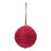 Melrose International Jute Ball Ornament, Set of 4, Red - 86016DS