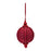 Melrose International Jute Onion Ornament, Set of 6, Red - 86018DS