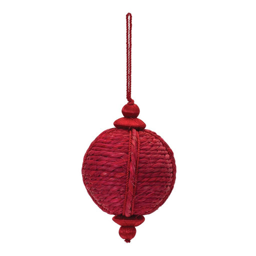 Melrose International Jute Onion Ornament, Set of 4, Red - 86019DS