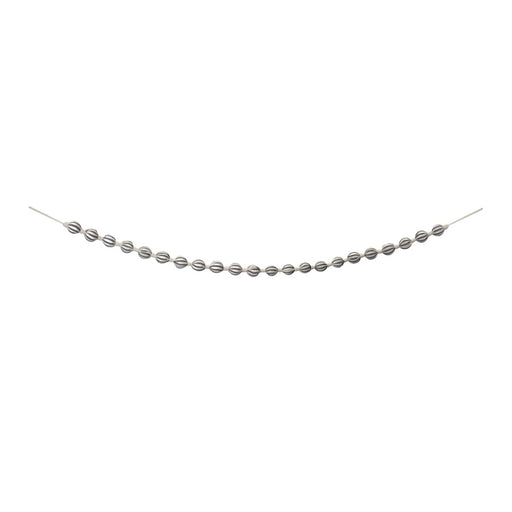 Melrose Int. Fabric Ball String Garland, Set of 2, Cream/Black