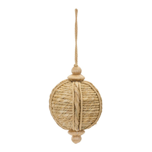 Melrose International Jute Onion Ornament, Set of 6, Brown - 86022DS