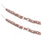 Melrose International Fabric Cha, Garland, Set of 2, Cream/Red