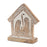 Melrose International Wood Carved Nativity Barn, Set of 2, Brown - 86039DS