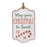 Melrose Holiday Sentiment Tag Ornament, Set of 12, White/Red