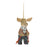 Melrose Int. Moose on Skis Ornament, Set of 6, Brown/Black/Tan