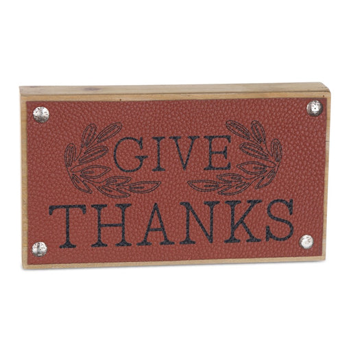 Melrose International Thankful Harvest Sign, Set of 6, Yellow/Red