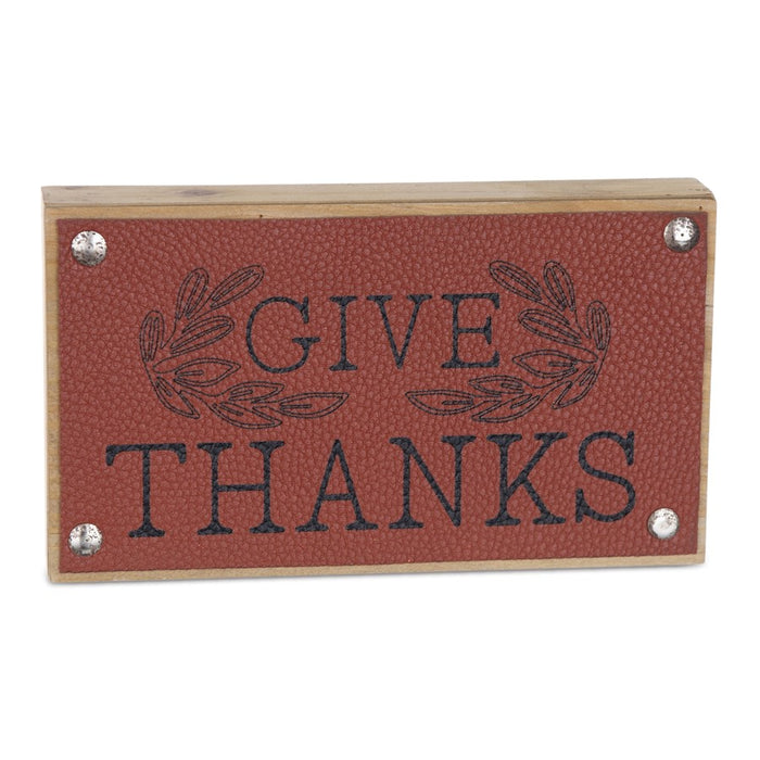 Melrose International Thankful Harvest Sign, Set of 6, Yellow/Red