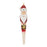 Melrose International Santa Drop Ornament, Set of 12, Red/White/Green - 86060DS