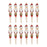 Melrose International Santa Drop Ornament, Set of 12, Red/White/Green