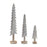 Melrose International Wood Tabletop Pine Tree, Set of 6, White/Brown - 86090DS