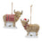 Melrose International Highland Cow Ornament, Set of 6, Brown/Red - 86111DS