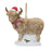 Melrose International Highland Cow Ornament, Set of 6, Brown/Red