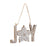 Melrose Joy Noel Snowflake Ornament, Set of 12, Brown/White