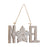 Melrose Joy Noel Snowflake Ornament, Set of 12, Brown/White