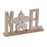 Melrose International Joy/Noel Tabletop Sign, Set of 4, Brown