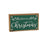 Melrose Merry Christmas Sign/Faux Leather Accent, Set of 2, Green - 86120DS