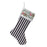 Melrose International Striped Holiday Stocking, Set of 3, White/Blue - 86141DS