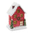 Melrose Lighted Winter Village Houses, Set of 2, Red/Green