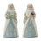 Melrose International Winter Santa Figurine, Set of 6, Red/Green - 86147DS