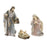 Melrose Holy Family Nativity Figurines, Set of 3, Beige/Blue/Pink - 86151DS