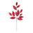 Melrose International Glittered Leaf Spray, Set of 2, Red