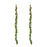 Melrose Fabric Mistletoe String Garland, Set of 2, Green/Red