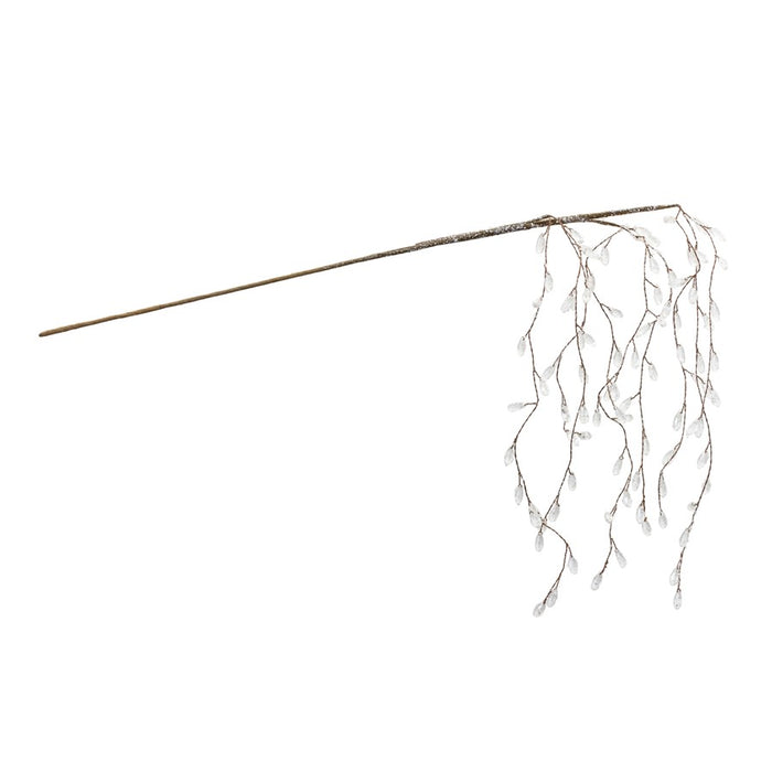 Melrose International Icy Hanging Branch, Set of 6, White