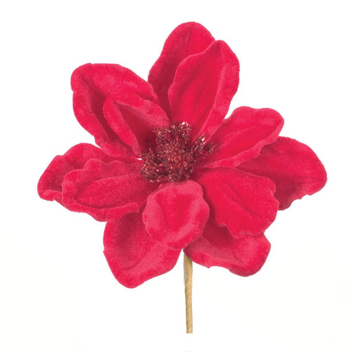 Melrose International Anemone Flower Stem, Set of 12, Red - 86186DS
