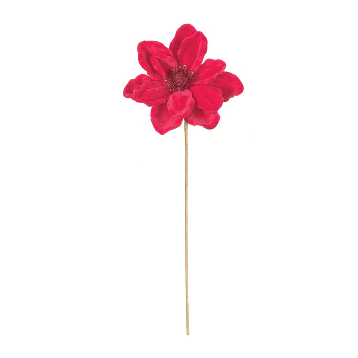 Melrose International Anemone Flower Stem, Set of 12, Red