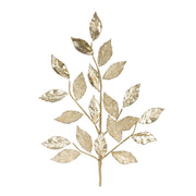 Melrose International Glittered Leaf Spray, Set of 2, Gold - 86187DS