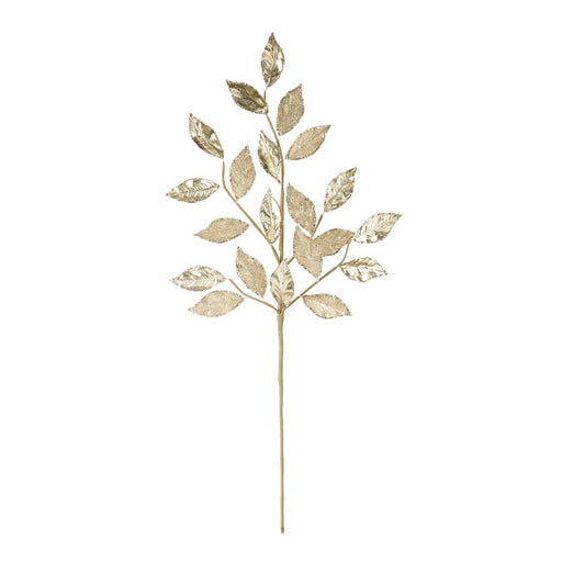 Melrose International Glittered Leaf Spray, Set of 2, Gold