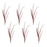Melrose International Red Tinsel Branch, Set of 6, Brown