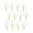 Melrose International Tinsel Branch, Set of 12, Gold/Brown