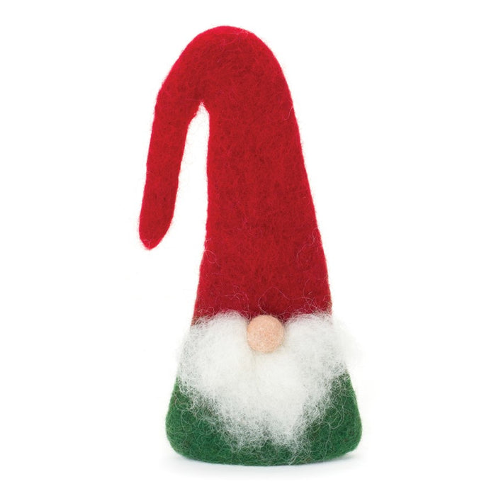 Melrose Gnome Wine Bottle Topper, Set of 6, Red/Green/White