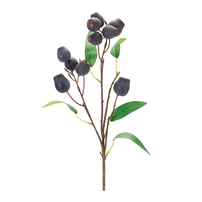 Melrose International Plum Pod Spray, Set of 6, Plum/Green - 86224DS
