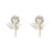 Melrose International Metallic Artichoke Stem, Set of 2, Silver