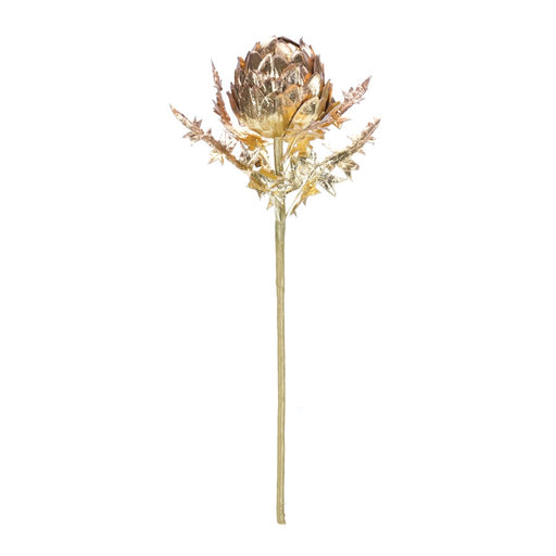 Melrose International Metallic Artichoke Stem, Set of 2, CoppeRed