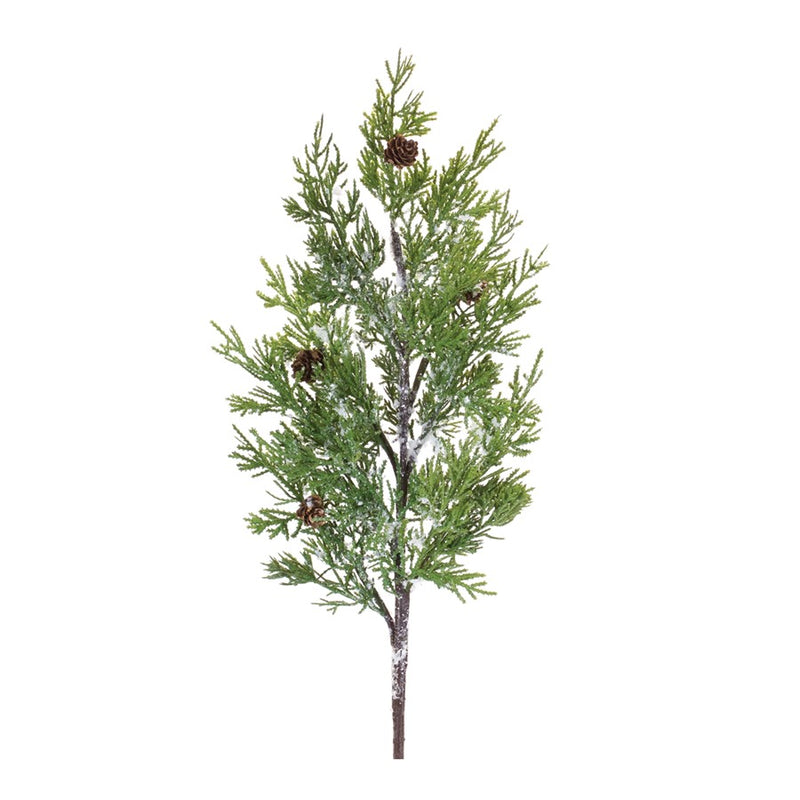 Melrose International Pine Spray, Set of 2, Green/White - 86237DS