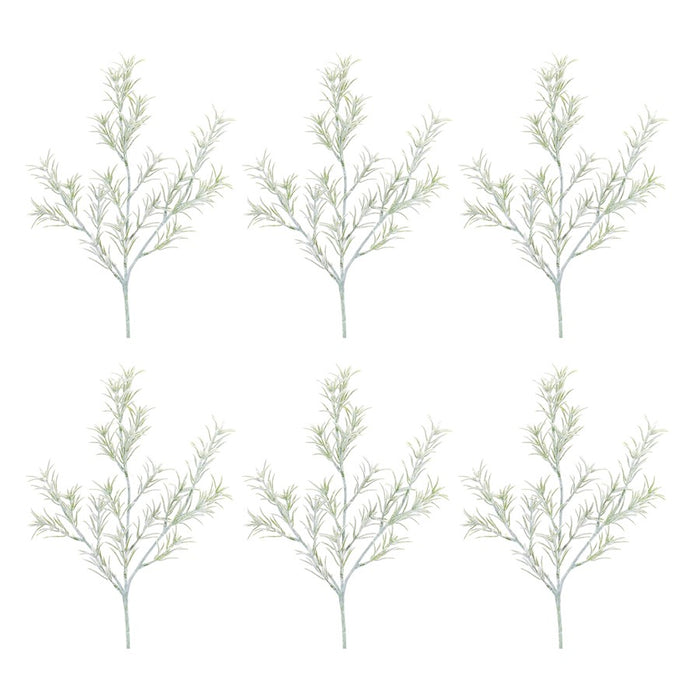 Melrose International Rosemary Foliage Spray, Set of 6, Green