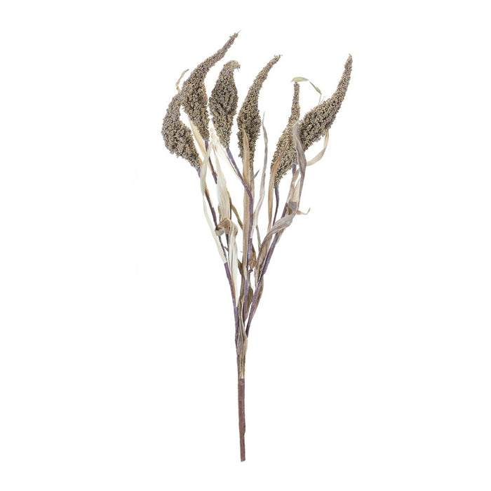 Melrose International Seeded Harvest Bush, Set of 6, Brown