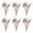 Melrose International Seeded Harvest Bush, Set of 6, Brown