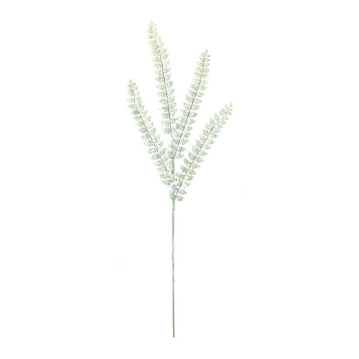 Melrose International Glittered Fern Spray, Set of 24, Green