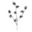 Melrose International Pine Cone Spray, Set of 12, Black/White - 86265DS